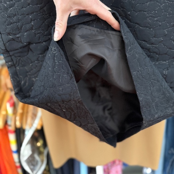 J. Crew Black Metallic Damask Cocktail Dress - Picture 7 of 7